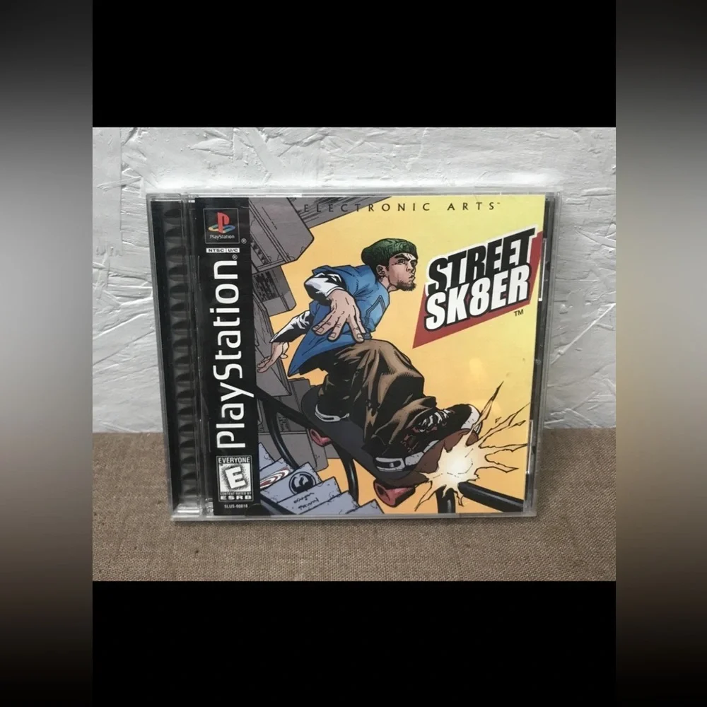 Lot of 2 PlayStation 1 PS1 Games: Street Sk8er & Tomb Raider II (2) Complete USA